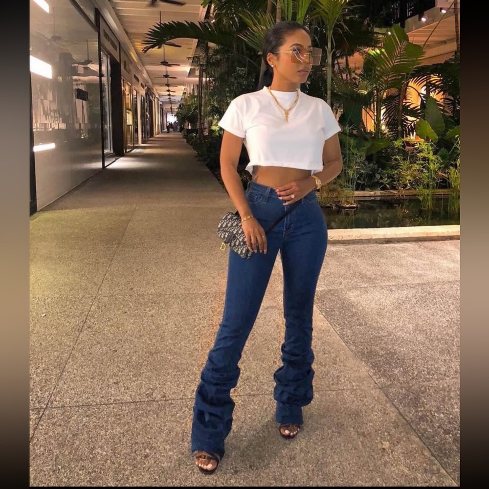 Mina Monroe Scrunch Jeans